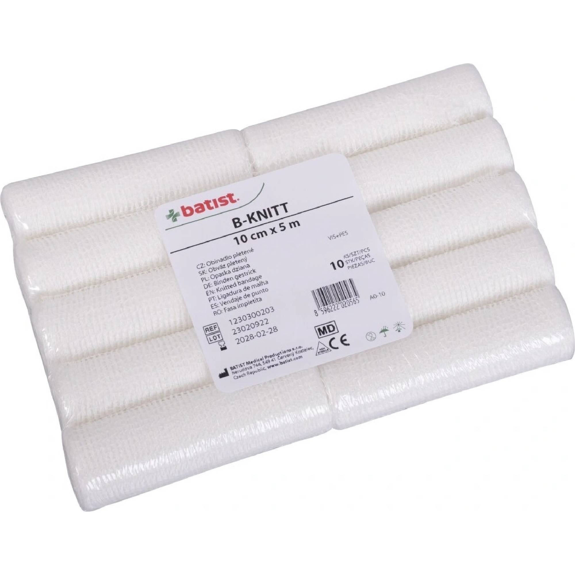 B-KNITT obinadlo pletené nesterilní 10 cm x 5 m 10 ks