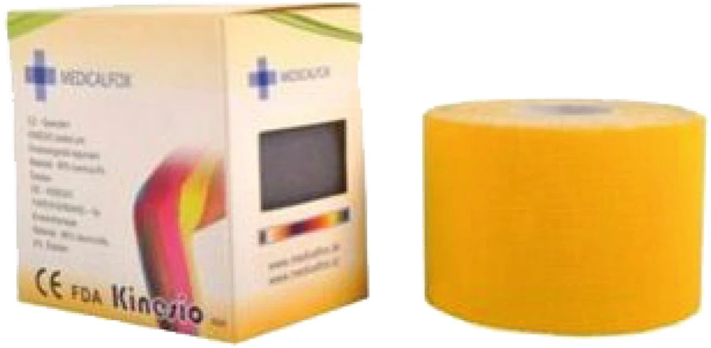 FOX MUSCLE TAPE Kinezio páska 5cm x 5m - žlutá