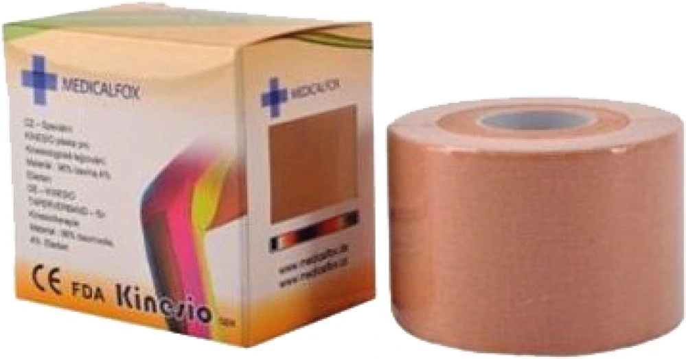 FOX MUSCLE TAPE Kinezio páska 5cm x 5m - béžová